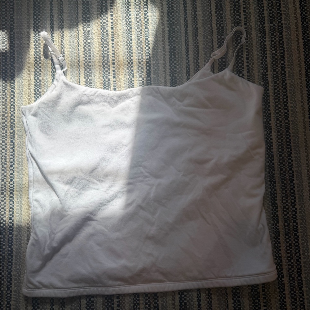 Abercrombie & Fitch White Adjustable Strap Cami